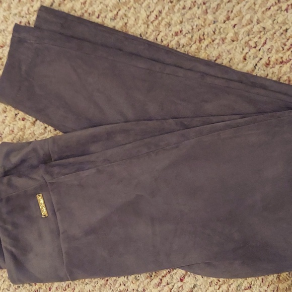Gray Soft Faux Suede Pants Vegan Size 8 NWOT - Picture 6 of 6